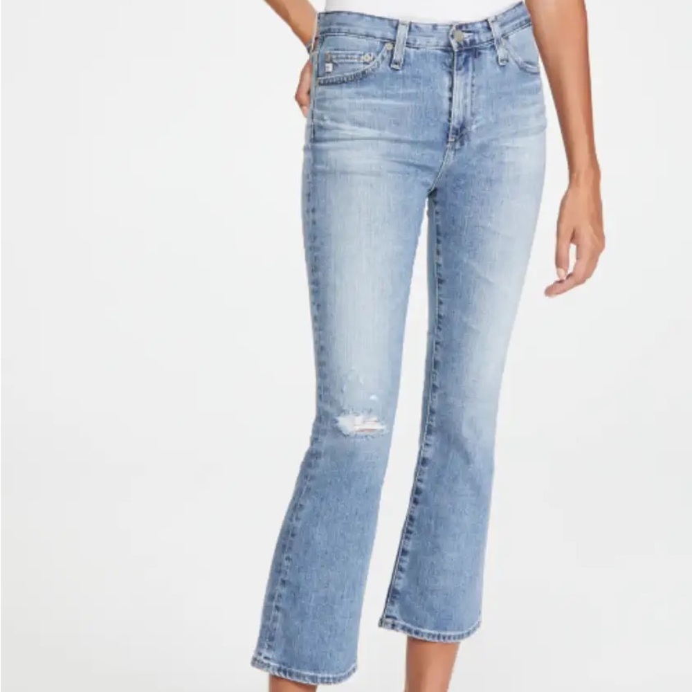 AG Jodi Crop Jeans Adriano Goldschmied high rise slim flare crop - Picture 3 of 10